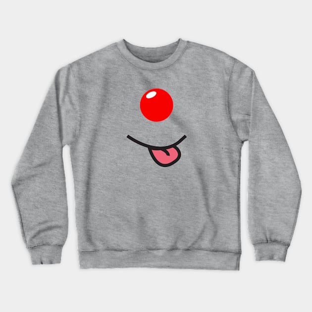 Red Nose Day, Funny Red Nose Crewneck Sweatshirt by DAHLIATTE